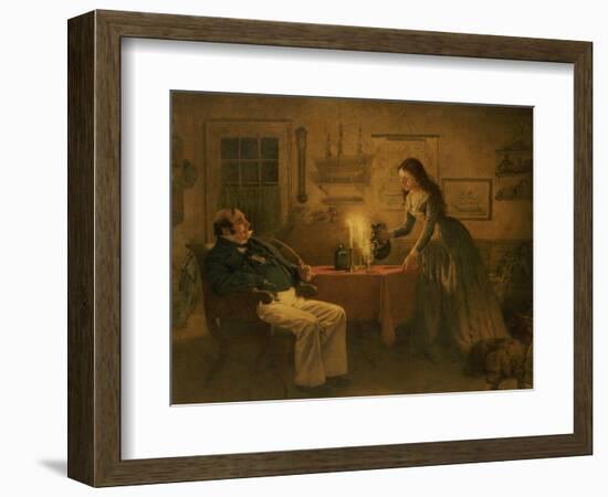 Captain Cuttle & Florence Dombey, 1886-Charles Green-Framed Giclee Print