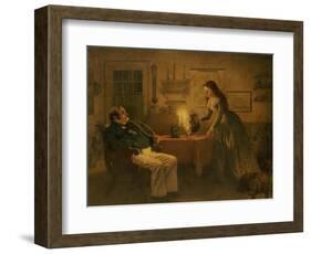 Captain Cuttle & Florence Dombey, 1886-Charles Green-Framed Giclee Print