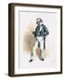 Captain Cuttle, Illustration from 'Character Sketches from Charles Dickens', C.1890 (Colour Litho)-Joseph Clayton Clarke-Framed Giclee Print