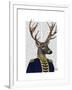 Captain Deer-Fab Funky-Framed Art Print