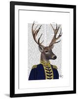 Captain Deer-Fab Funky-Framed Art Print