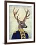 Captain Deer-Fab Funky-Framed Art Print