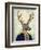 Captain Deer-Fab Funky-Framed Art Print