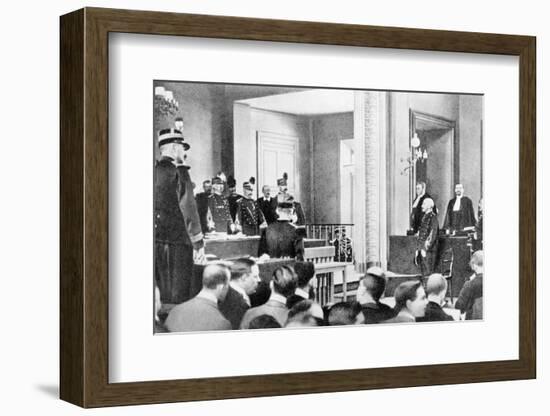 Captain Dreyfus before Council of War-null-Framed Photographic Print