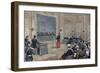 Captain Dreyfus before Council of War-Stefano Bianchetti-Framed Giclee Print