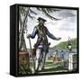 Captain Edward Teach, Commonly Called Blackbeard-null-Framed Stretched Canvas