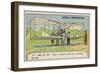 Captain Ferber Carrying Out Trials of an Aeroplane, Issy, France, 1905-null-Framed Premium Giclee Print