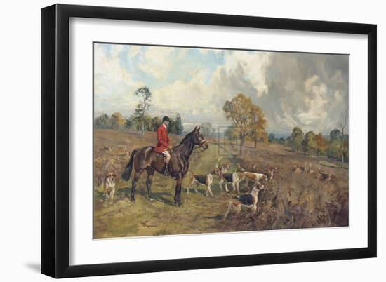 Captain Frank Spicer M.C.-Lionel Edwards-Framed Premium Giclee Print