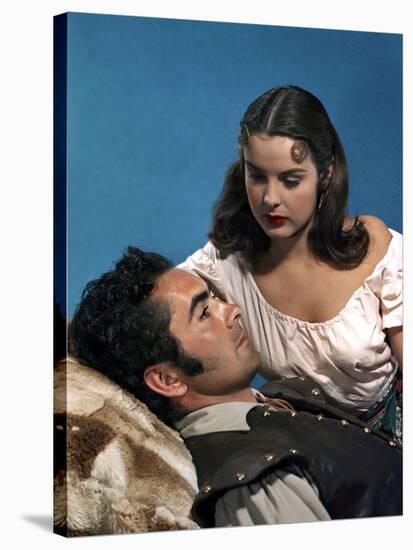 CAPTAIN FROM CASTILE, 1947 directed by HENRY KING Tyrone Power and Jean Peters (photo)-null-Stretched Canvas