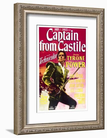 Captain from Castile - Movie Poster Reproduction-null-Framed Photo