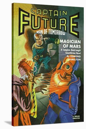 Captain Future Fires at the Magician of Mars-null-Stretched Canvas