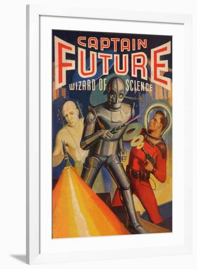 Captain Future Wizard of Science Television-null-Framed Art Print