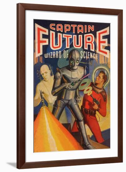 Captain Future Wizard of Science Television-null-Framed Art Print