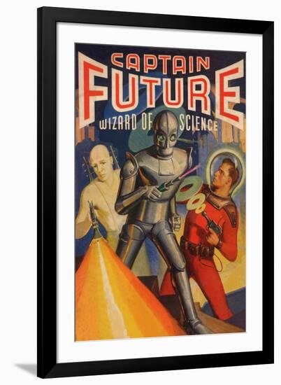 Captain Future Wizard of Science Television-null-Framed Art Print