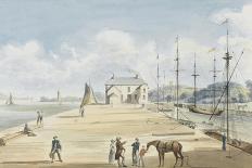 Turf Entrance to Exeter Canal, 1829-Captain George Tobin-Giclee Print