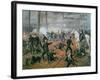 Captain Hickenlooper's Battery in the Hornet's Nest at the Battle of Shiloh, April 1862-T. C. Lindsay-Framed Giclee Print