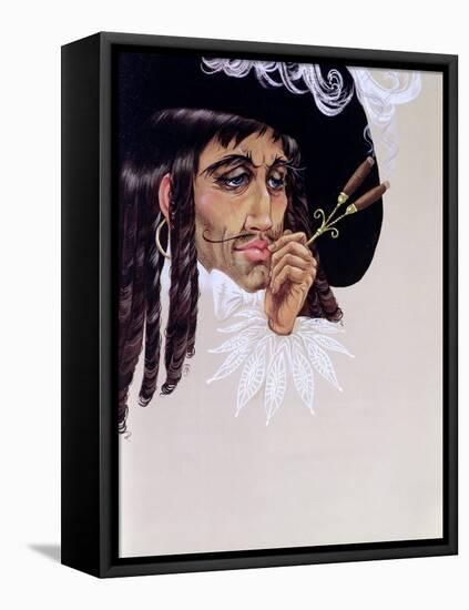 Captain Hook, from 'Peter Pan' by J.M. Barrie-Anne Grahame Johnstone-Framed Stretched Canvas