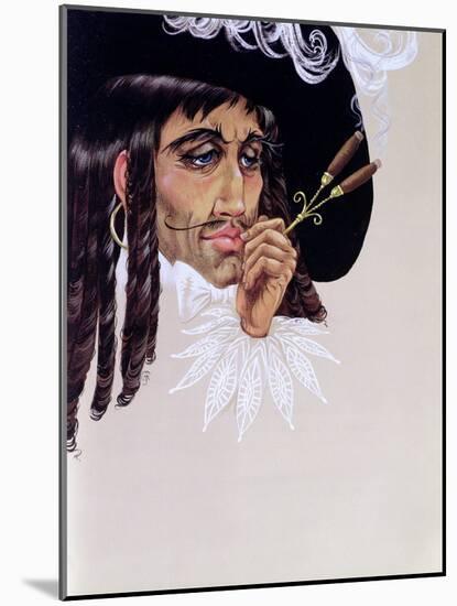 Captain Hook, from 'Peter Pan' by J.M. Barrie-Anne Grahame Johnstone-Mounted Giclee Print