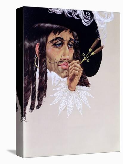 Captain Hook, from 'Peter Pan' by J.M. Barrie-Anne Grahame Johnstone-Stretched Canvas