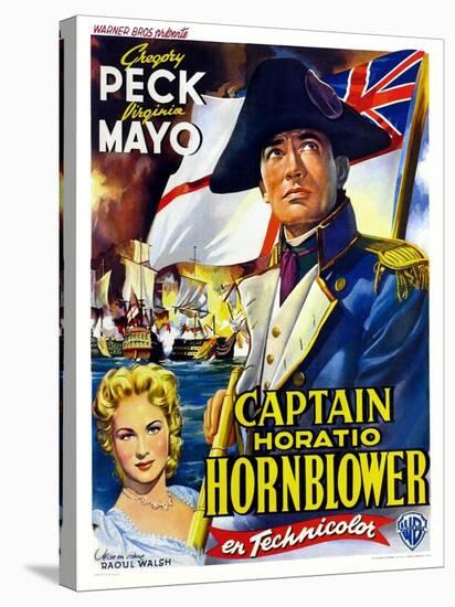 Captain Horatio Hornblower, 1951, "Captain Horatio Hornblower R. N." Directed by Raoul Walsh-null-Stretched Canvas
