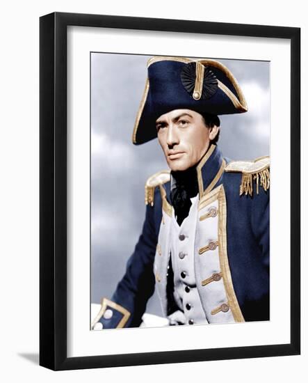 CAPTAIN HORATIO HORNBLOWER, Gregory Peck, 1951-null-Framed Photo