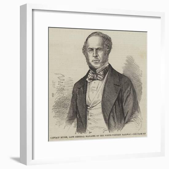 Captain Huish, Late General Manager of the North-Western Railway-null-Framed Giclee Print