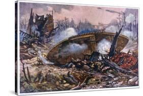 Captain Inglis's Tank-Alfred Pearse-Stretched Canvas