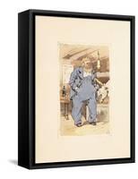 Captain Jack Bunsby, from Dombey and Son-Joseph Clayton Clarke-Framed Stretched Canvas