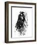 Captain Jack Sparrow Watercolor-Jack Hunter-Framed Art Print