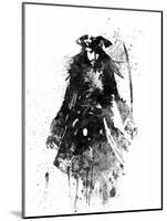 Captain Jack Sparrow Watercolor-Jack Hunter-Mounted Art Print