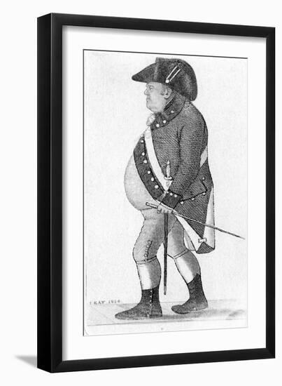 Captain James Burnet-John Kay-Framed Art Print