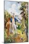 Captain James Cook and Botanist Joseph Banks Examining the Wild Life and Flora in Botany Bay-null-Mounted Giclee Print