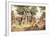 Captain James Cook Taking Possession of New South Wales in the Name of the British Crown, 1770-null-Framed Giclee Print