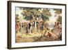 Captain James Cook Taking Possession of New South Wales in the Name of the British Crown, 1770-null-Framed Giclee Print