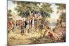 Captain James Cook Taking Possession of New South Wales in the Name of the British Crown, 1770-null-Mounted Giclee Print