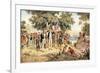 Captain James Cook Taking Possession of New South Wales in the Name of the British Crown, 1770-null-Framed Giclee Print