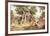 Captain James Cook Taking Possession of New South Wales in the Name of the British Crown, 1770-null-Framed Giclee Print