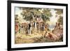 Captain James Cook Taking Possession of New South Wales in the Name of the British Crown, 1770-null-Framed Giclee Print