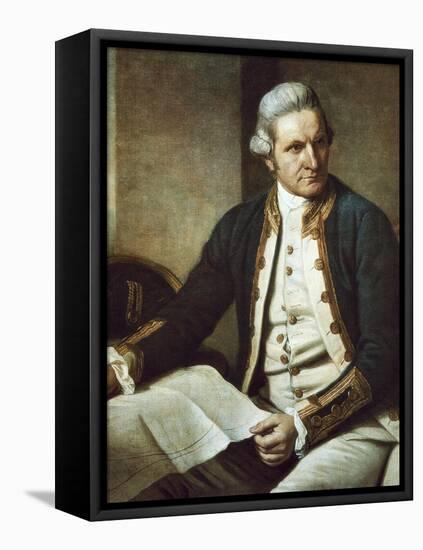 Captain James Cook-Nathaniel Dance-Holland-Framed Stretched Canvas