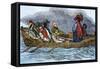 Captain John Smith Exploring the Chesapeake Bay Region-null-Framed Stretched Canvas