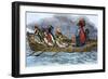 Captain John Smith Exploring the Chesapeake Bay Region-null-Framed Giclee Print