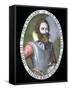 Captain John Smith-Simon de Passe-Framed Stretched Canvas