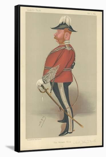 Captain John Thomas North-Sir Leslie Ward-Framed Stretched Canvas