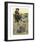 Captain Kidd Buries His Treasure-Howard Pyle-Framed Premium Giclee Print