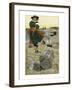 Captain Kidd Buries His Treasure-Howard Pyle-Framed Giclee Print