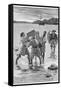 Captain Kidd Lands with His Crew and Treasure-Sidney Cowell-Framed Stretched Canvas