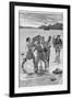 Captain Kidd Lands with His Crew and Treasure-Sidney Cowell-Framed Photographic Print