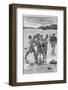 Captain Kidd Lands with His Crew and Treasure-Sidney Cowell-Framed Photographic Print