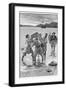 Captain Kidd Lands with His Crew and Treasure-Sidney Cowell-Framed Photographic Print