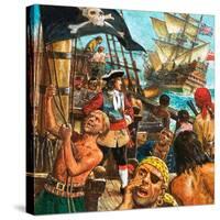 Captain Kidd, Privateer or Pirate?-Kenneth John Petts-Stretched Canvas